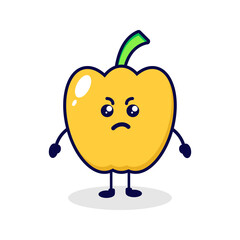Paprika angry cute character illustration
