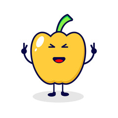 Paprika smile cute character illustration
