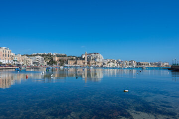 Fototapeta premium Marsaxlokk Tourist Fishing Port, Marsaxlokk, Malta
