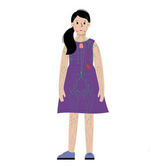 Lymphatic system in human body