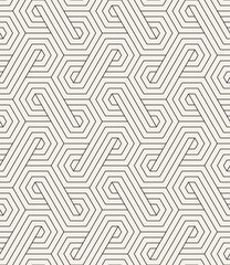 Vector seamless pattern. Modern stylish texture. Repeating geometric tiles with linear grid. Thin monochrome trellis. Trendy graphic design. Can be used as swatch for illustrator.