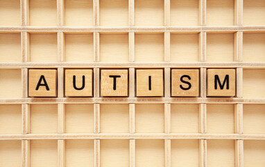Autism Wood Cubes Concept