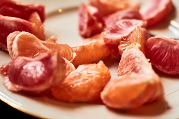 One cut blood orange