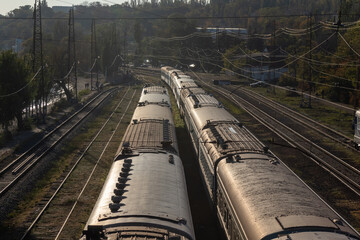 railway in the morning