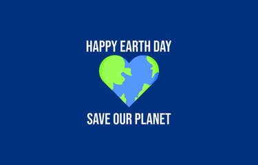 Happy Earth Day Illustration Banner Vector Template