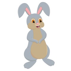 easter bunny with eggs