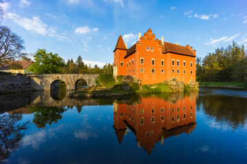 Fototapeta na wymiar Cervena Lhota castle in Southern Bohemia, Czech Republic