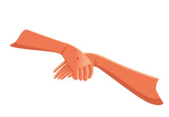 Obraz premium Easter. Jesus Christ saves Adam from hell. Iconographic image of the Saviour's and ancestor's hands. The Descent of Christ into hell. Anastasis. Resurrection Sunday. Passover.