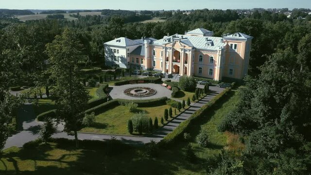 The Estate of the Chapskies in the Village Priluki. Historic buildings in Priluki town. The Chapskies is a famous palatine family that constructed several wonderful residences.
