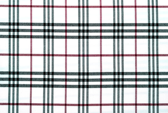 Checkered fabric. Cloth. Material for sewing clothes.