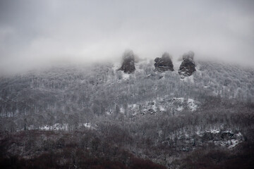 Fototapeta premium Nieve en la montaña