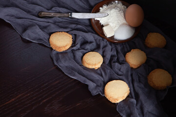 Fototapeta na wymiar Traditional and natural homemade cookies