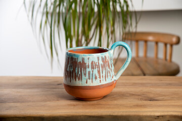 colorful handmade porcelain coffee cups