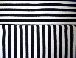stripes black and white horizontally and vertically as a texture for the background