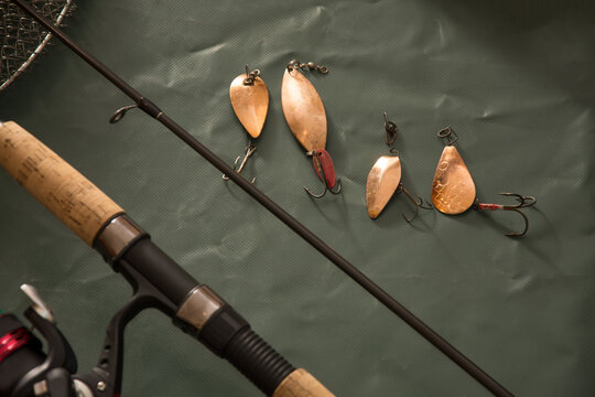 Fishing tackle background