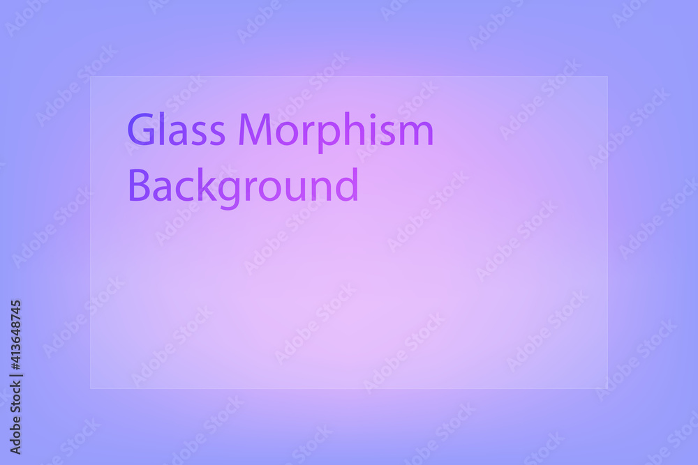 Aufkleber abstract gradient background. transparent frame in glass morphism style