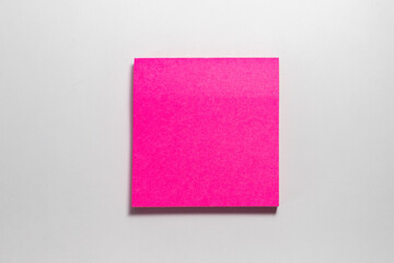 Note pad pink square sticker