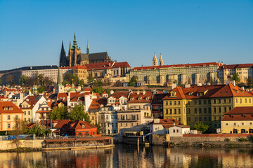 Charles Bridge Karluv Most and Lesser Town Tower, Prague, Czech Republic
