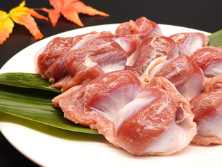 砂肝のお皿盛り
