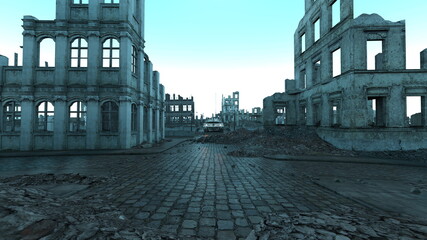 廃墟の町