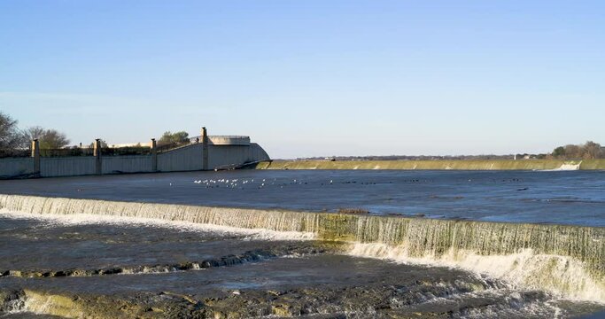 Video of the White Rock Lake Spillway in Dallas, Texas as seen from the Garland Road Overlook