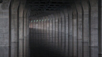 Naklejka premium under the bridge