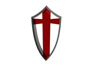 A crusader knight shield 