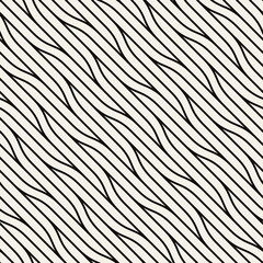 Seamless ripple pattern. Repeating vector texture. Wavy graphic background. Modern graphic design. Can be used as swatch for illustrator.