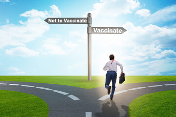 Businessman facing dilemma of vaccination