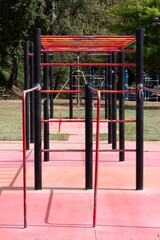Fototapeta na wymiar sport equipment in city park guimaraes
