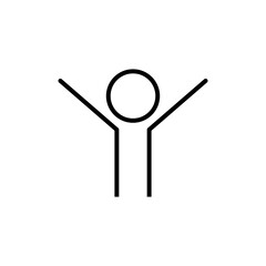 People line icon vector template.