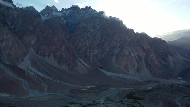 Mountains around Pasu, Karakoram Highway, northern Pakistan, taken in August 2019