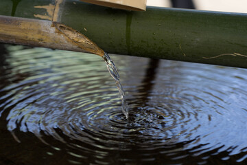 Chozuya(purification fountain) in japan