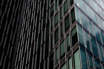 Fototapeta na wymiar Office building facades texture glass