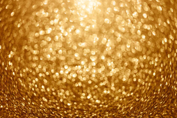abstract gold glitter background bokeh. Elegant gold background with glitter sparkle bokeh. defocus