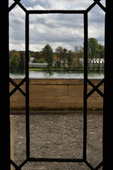 フォンテーヌブロー城、窓からの風景、フランス