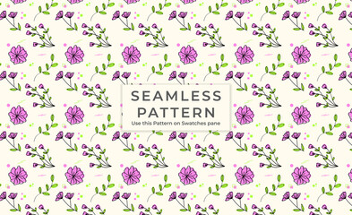 Floral seamless patterns. Vector design for paper, cover, fabric, interior decor and other users