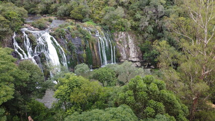 waterfall in the mountains