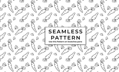 Vegetables and fruits hand drawn doodle pattern. lemon Illustration for backgrounds, card, posters, banners, textile prints, cover, web design. Eat healthy. Vector icons.