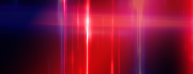 Abstract illustration of red light trails against purple background