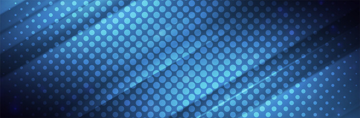 Abstract blue background. Halftone pattern. Small circle. Technology vector illustration