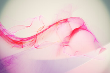 Obraz na płótnie Canvas Abstract illustration of pink digital wave against white background