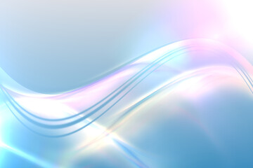 Abstract illustration of multicolored glowing digital waves against blue background