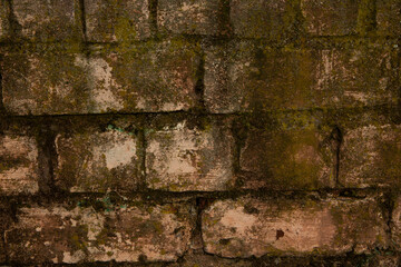 Abstract illustration of rustic brick wall grunge background