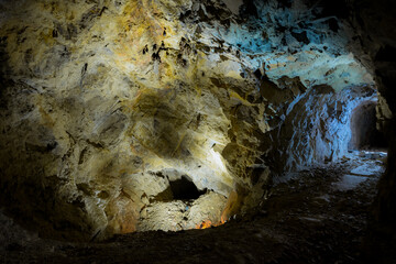 Abandoned tunnel in a gold mine in Serbia