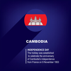 Poster Cambodia Independence Day
