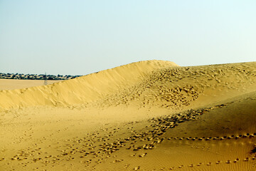 Fototapeta na wymiar Clay mounds at rajasthan