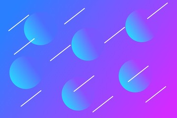 Modern background with beautiful white lines and gradient circles. design suitable for cover, web, card, business, poster, etc.