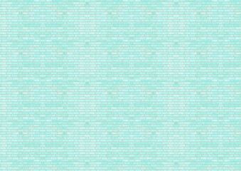 Abstract illustration of brick wall texture on blue background