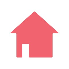 Home Flat Icon Color Design Vector Template Illustration